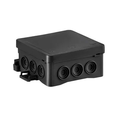 Puszka instalacyjna naścienna NS6 FASTBOX&HOOK czarny 85X85X40