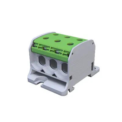 STB 50-3 Złączka szynowa gwintowa Al/Cu 87360 SIMBLOCK zielony