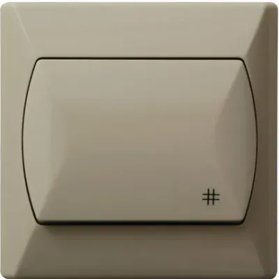 AKCENT Łącznik krzyżowy, kolor: BEŻOWY, 10AX/250~, IP-20 zaciski gwintowe