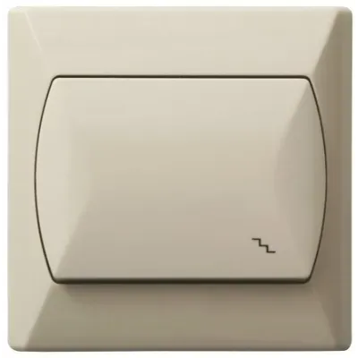 AKCENT Łącznik schodowy, kolor: BEŻOWY, 10AX/250~, IP-20 zaciski gwintowe