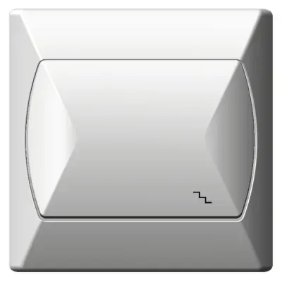 AKCENT Łącznik schodowy, kolor: BIAŁY, 10AX/250~, IP-20 zaciski gwintowe