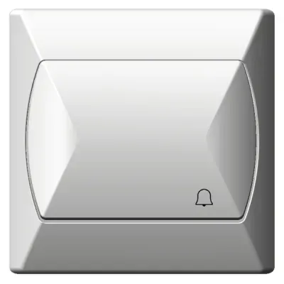 AKCENT Łącznik zwierny "dzwonek", kolor: BIAŁY, 10AX/250~, IP-20 zaciski gwintowe