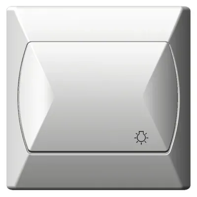 AKCENT Łącznik zwierny "światło", kolor: BIAŁY, 10AX/250~, IP-20 zaciski gwintowe