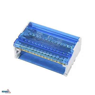 BLOK ROZDZIELCZY 60 ZACISKÓW 4x15 (11x5,3mm + 2x7,5mm + 2x9,1mm)