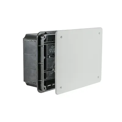 Puszka podtynkowa Pp/t 6 (126x156x68,5) biała pokrywa (czarna) IP40