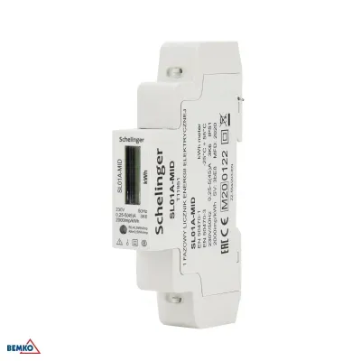LICZNIK ENERGII 1 FAZOWY MID SCHELINGER 45A