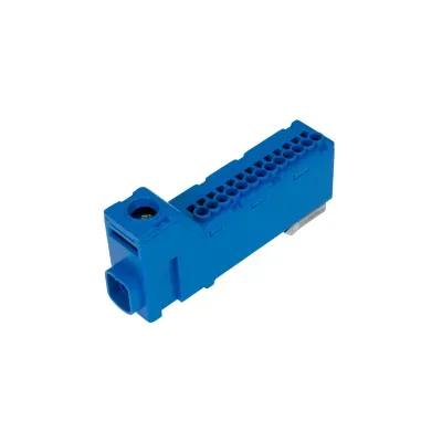 listwa zaciskowa bezgwintowa niebieska LZB 14/N