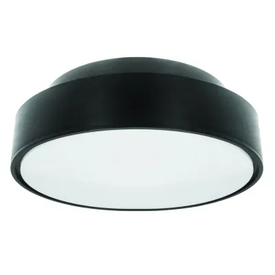 Oprawa oświetleniowa DIONE E27 czarny pierścień czarna podstawa klosz mleczny