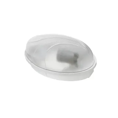 Oprawa oświetleniowa PUMA oval biała podstawa klosz przeźroczysty