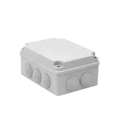 Puszka hermetyczna PH-2A.3 z zamocowanymi elastycznymi dławikami PE IP65