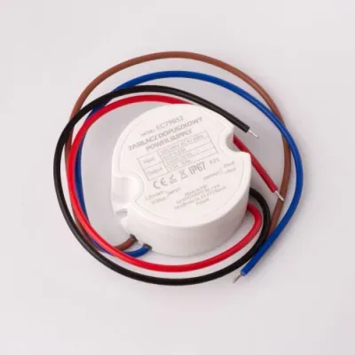 Zasilacz do puszki  fi60 2,50A 30W 12V IP67 50x50x22