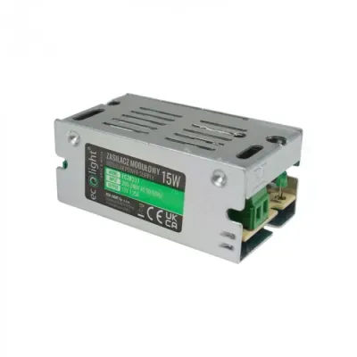Zasilacz LED 15W 12V 1,25A IP20 SLIM 70x39x31